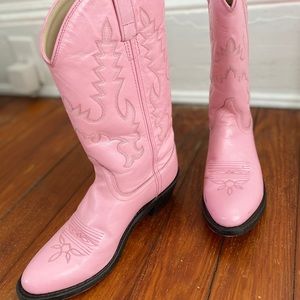 Pink shepler boots! Only worn once lol